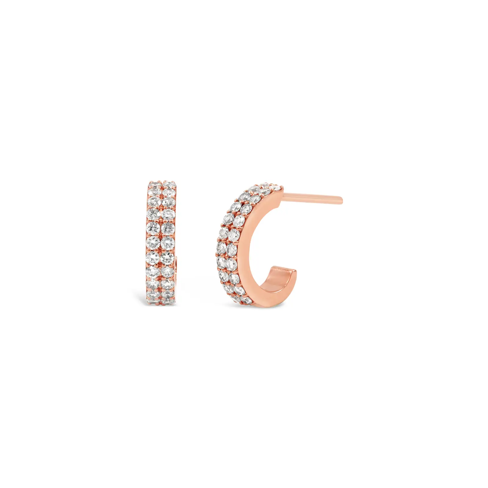 nett-hoop-earrings-pink-gold Nett Hoop Earrings in pink gold with pavé diamonds