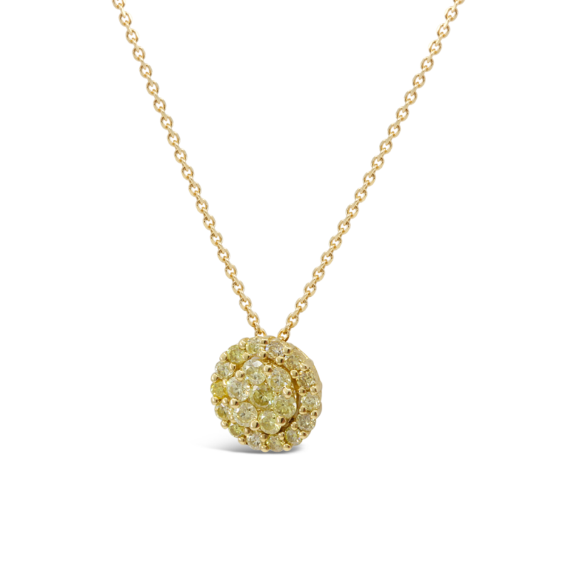 Yellow illusion pendant
