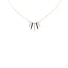 Warbonnet black diamond pendant necklace in 18kt rose gold with black and white diamond drops