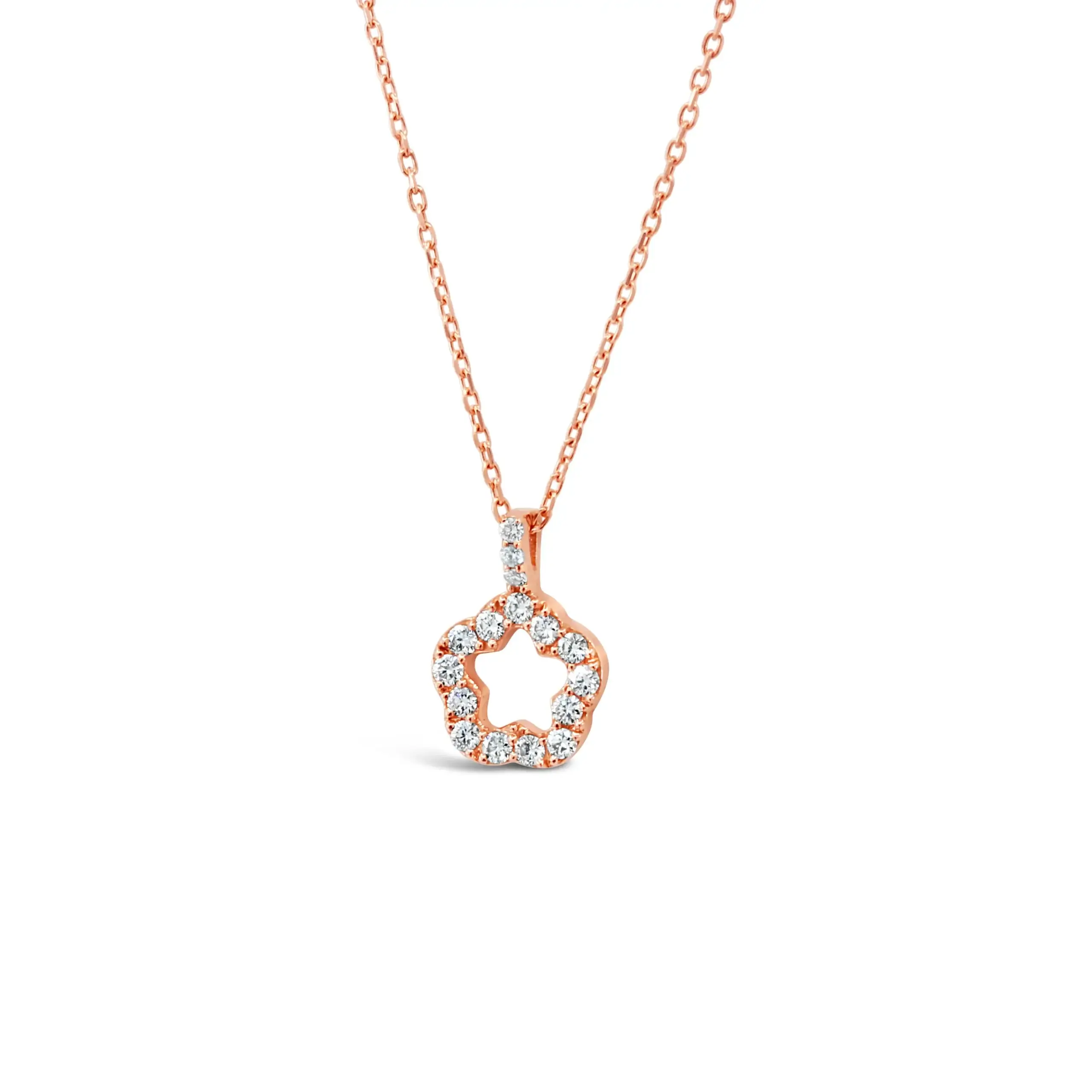 lotus-pendant-diamond-flower-pendant-necklace Lotus Pendant diamond flower pendant necklace in 18kt rose gold