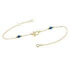 angel bracelet yellow gold, yellow gold bracelet, angel bracelet, delicate bracelet, blue bead bracelet, fine jewelry bracelet, everyday bracelet, elegant bracelet, womens bracelet, minimal bracelet