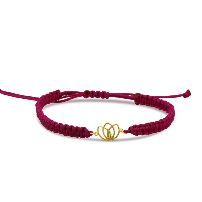 Lotus Macramé Bracelet