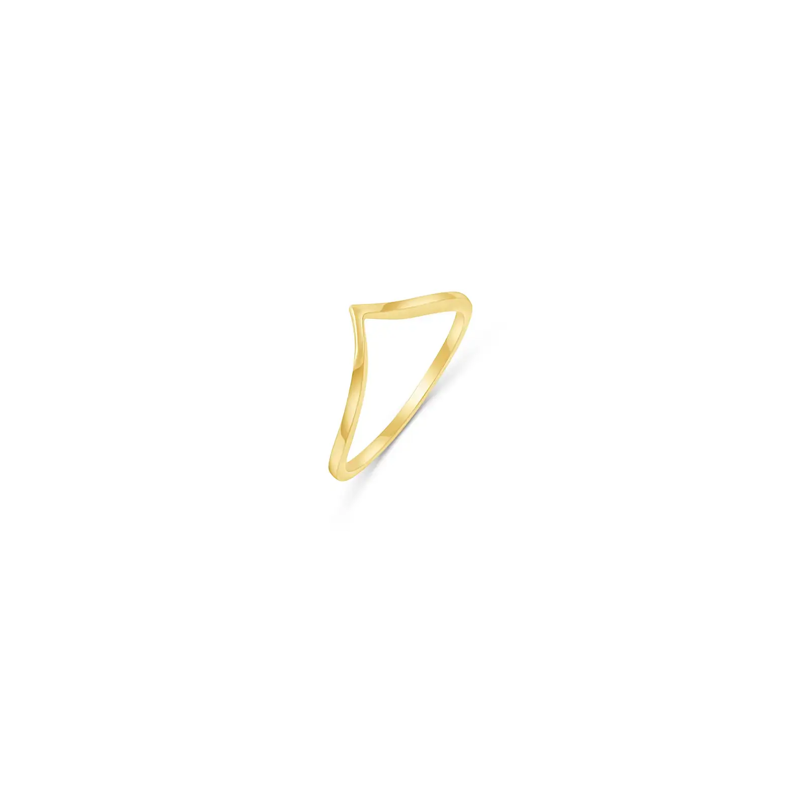 vela-ring-pink-gold Vela Ring in pink gold with a sleek open geometric band design