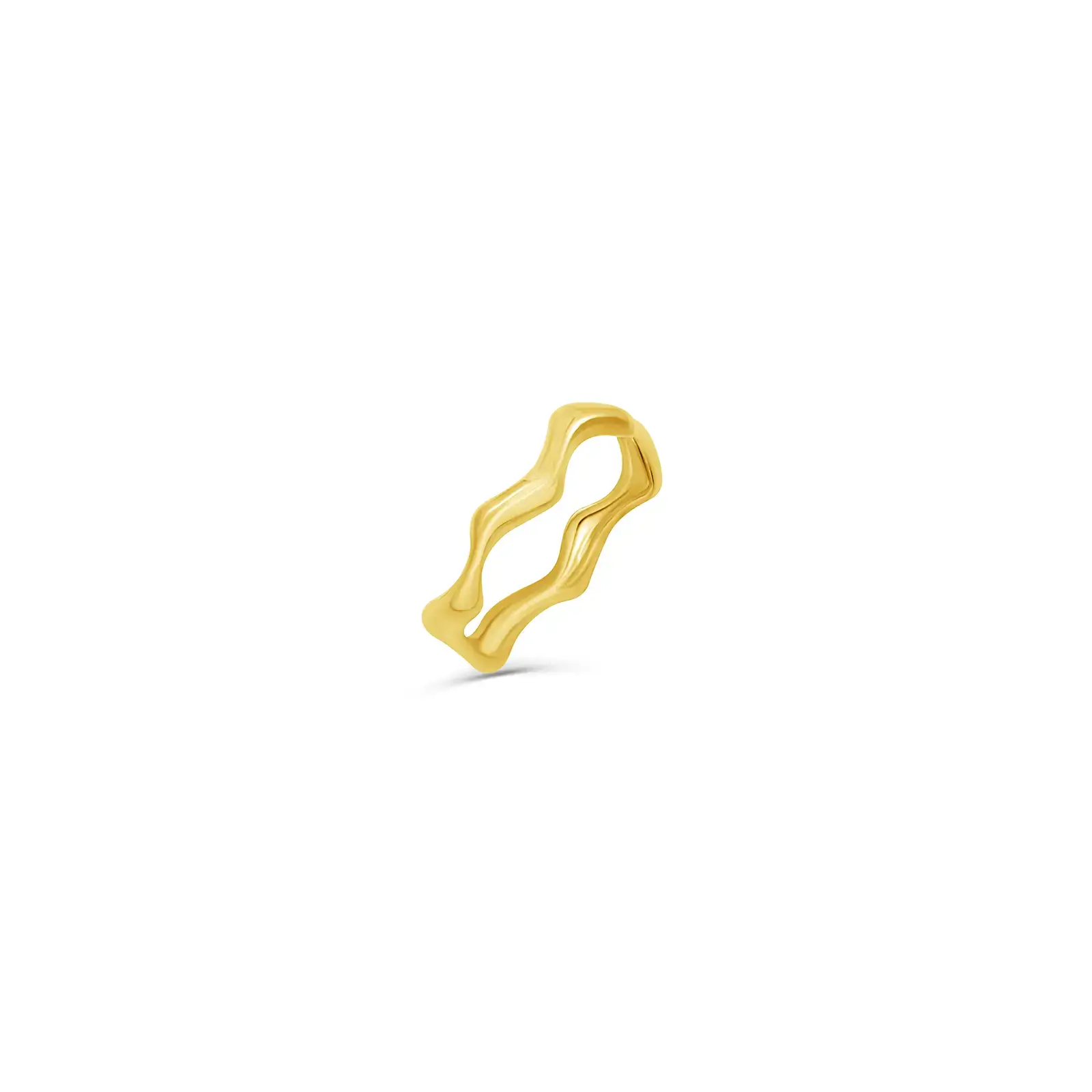 wavy-ring-yellow-gold Wavy Ring in yellow gold with a fluid open sculptural band design